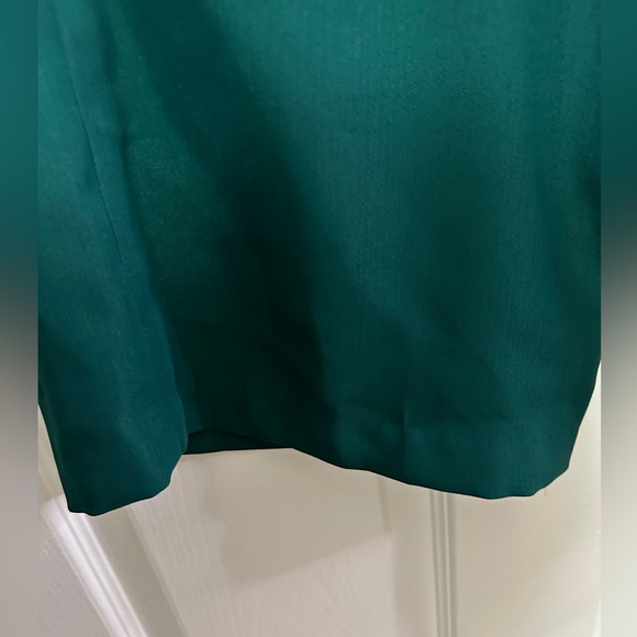 Dessy Collection Hunter Green Crepe Jumpsuit Strapless w/ Pockets Women’s 4R NEW - Picture 10 of 10